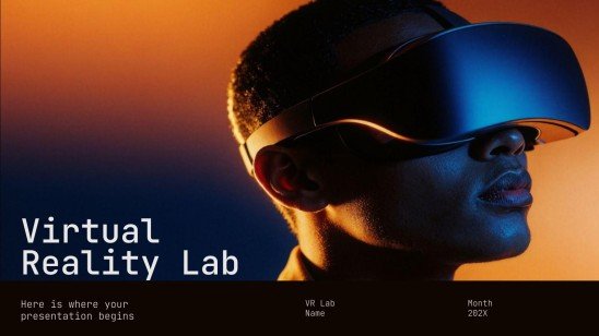 Virtual Reality Lab Präsentationsvorlage