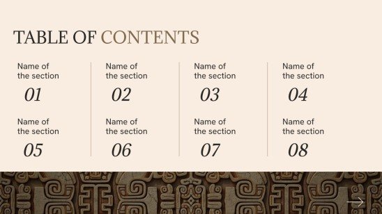 Histoire des Mayas et des Aztèques Modèles de présentation