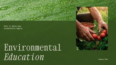 Environmental Education presentation template 