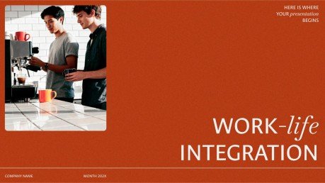 Work-Life Integration presentation template 