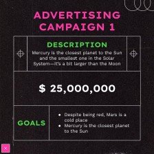 Dark Structures Instagram Posts Campaign presentation template 