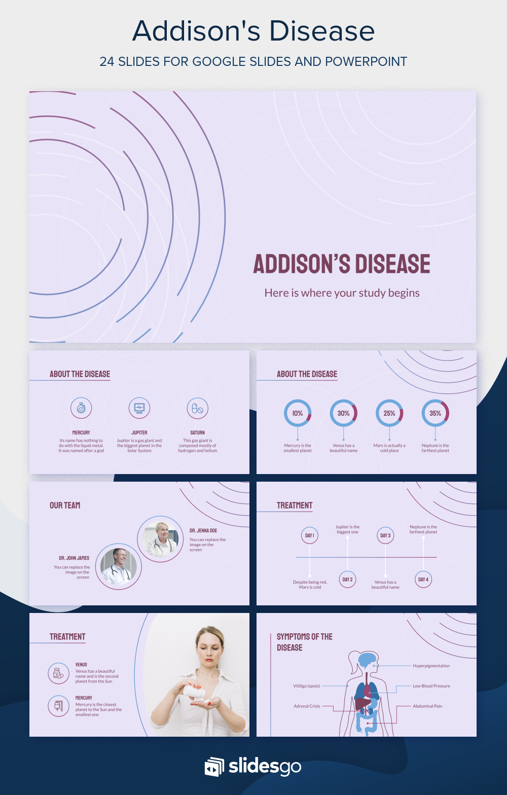Addison's Disease Google Slides theme and PowerPoint template