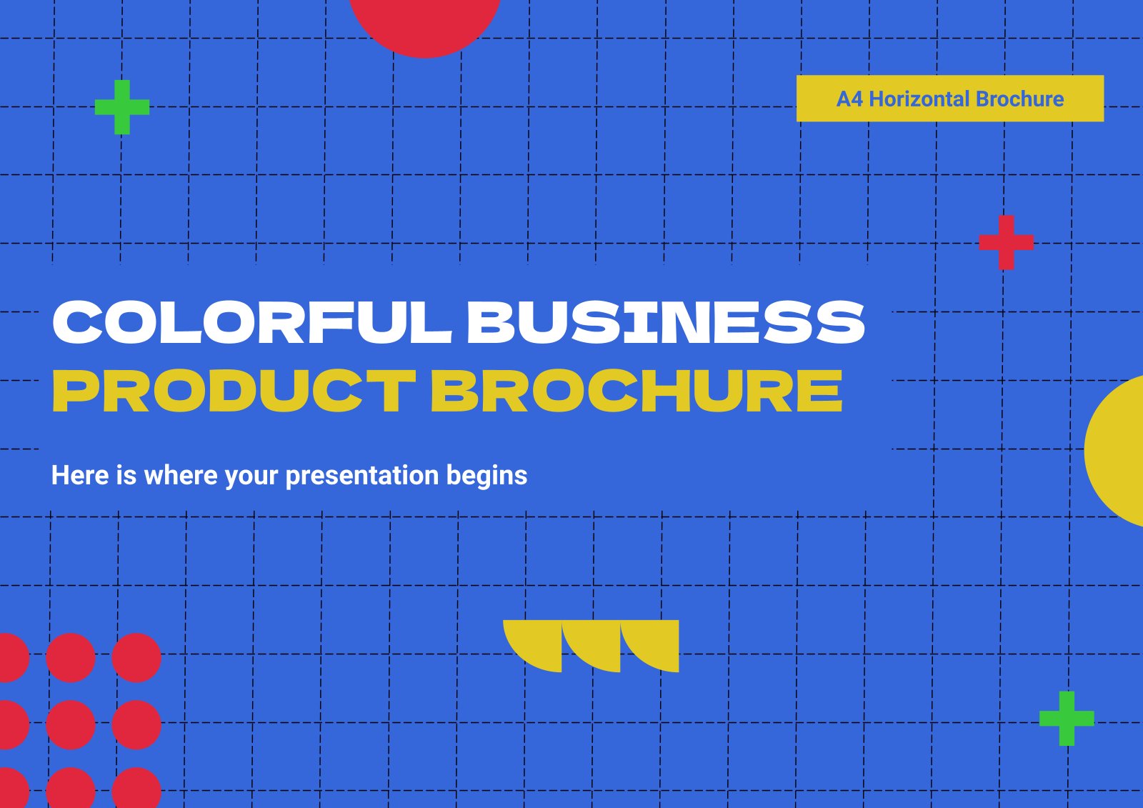 Colorful Business Product Brochure presentation template 