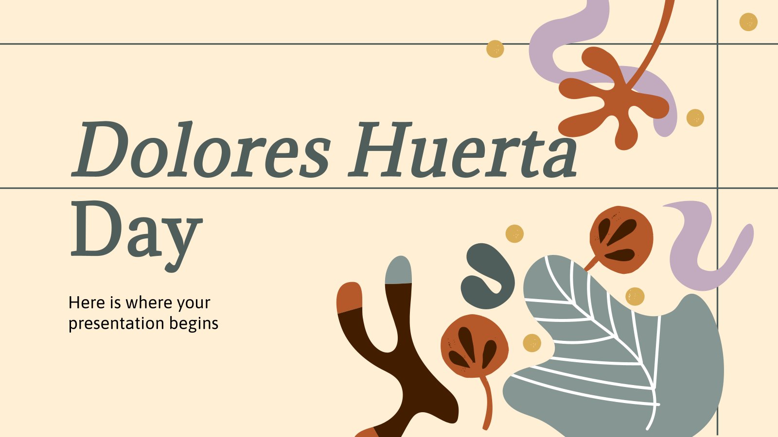 Journée Dolores Huerta Modèles de présentation