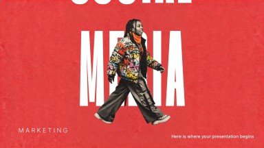 Social Media Marketing presentation template 