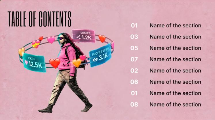 Social Media Marketing presentation template 