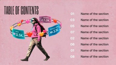 Social Media Marketing presentation template 