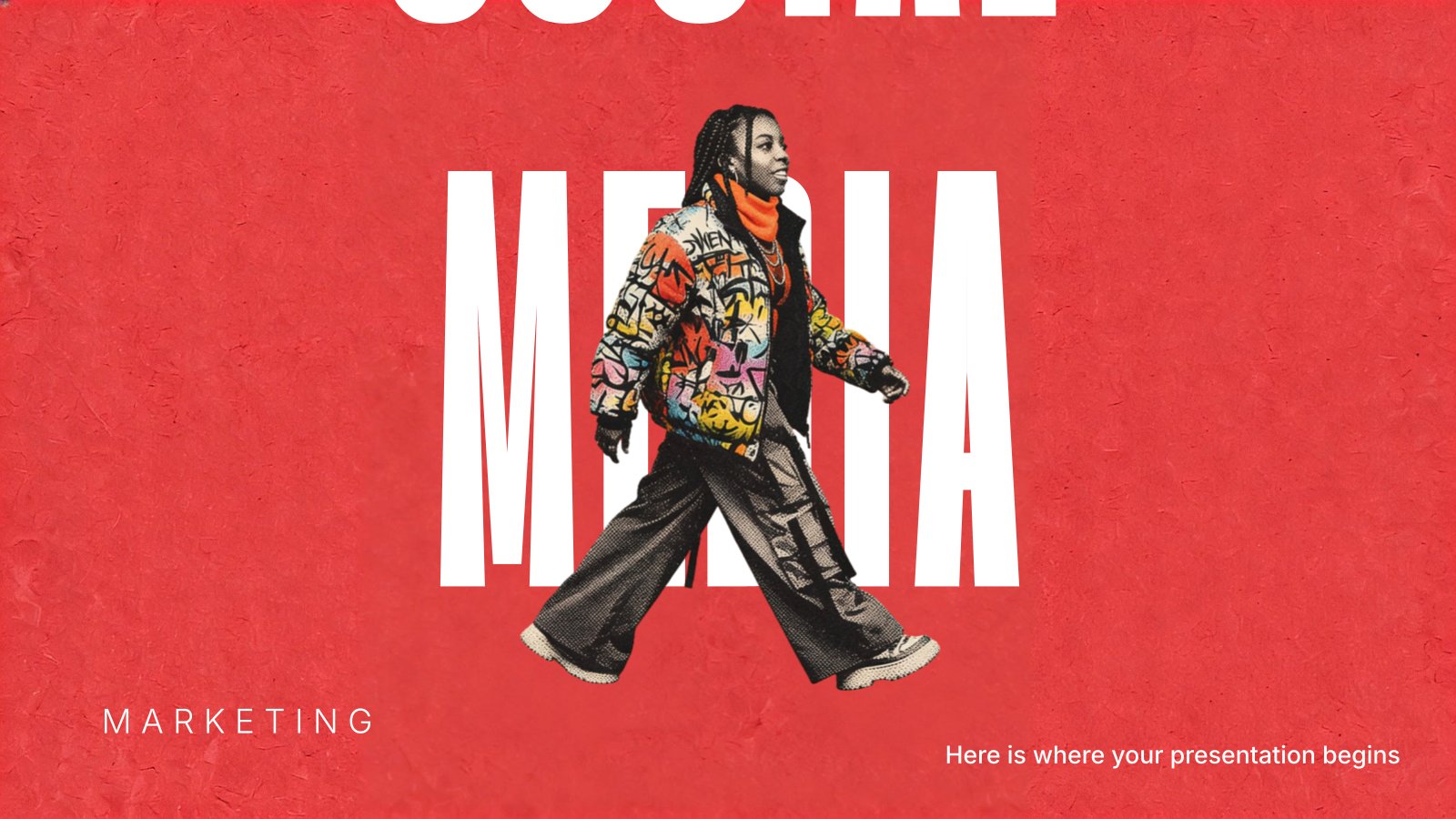 Social Media Marketing presentation template 