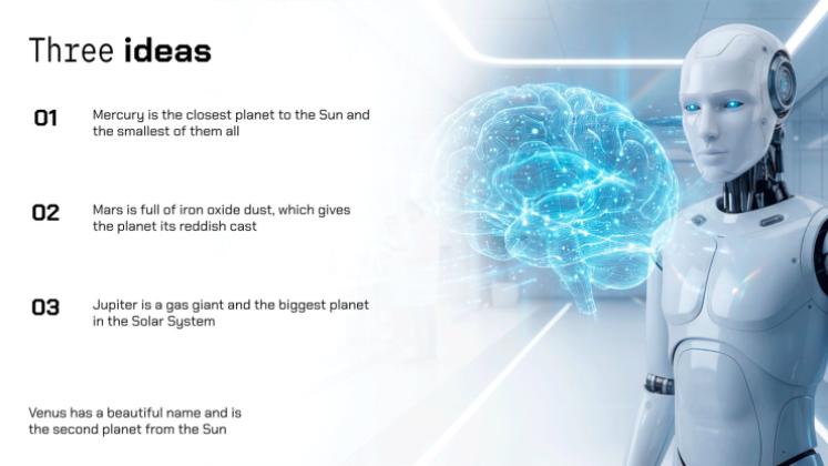 Plantilla de presentación Tendencias en tecnología de IA
