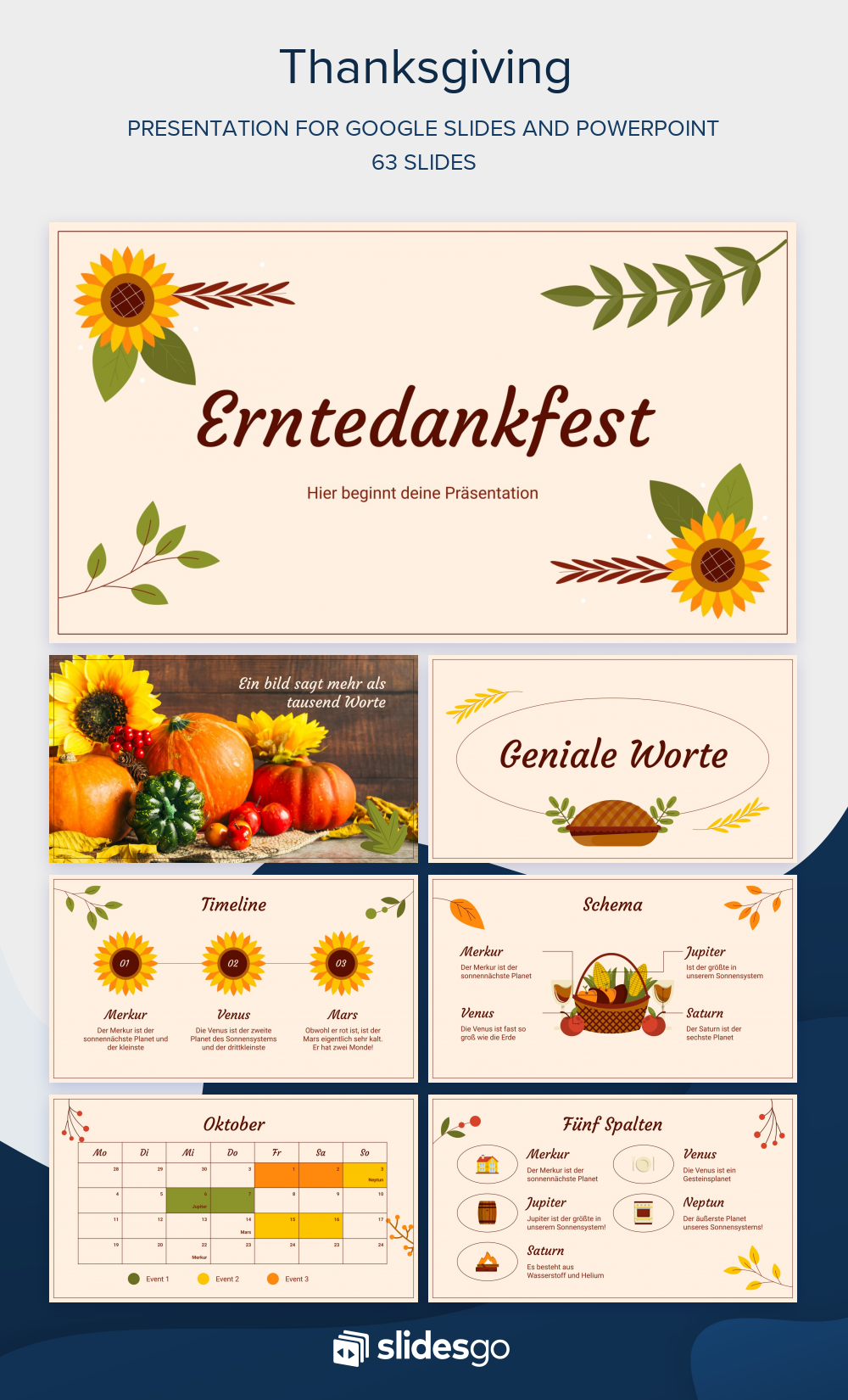 Thanksgiving | Google Slides & PowerPoint Template