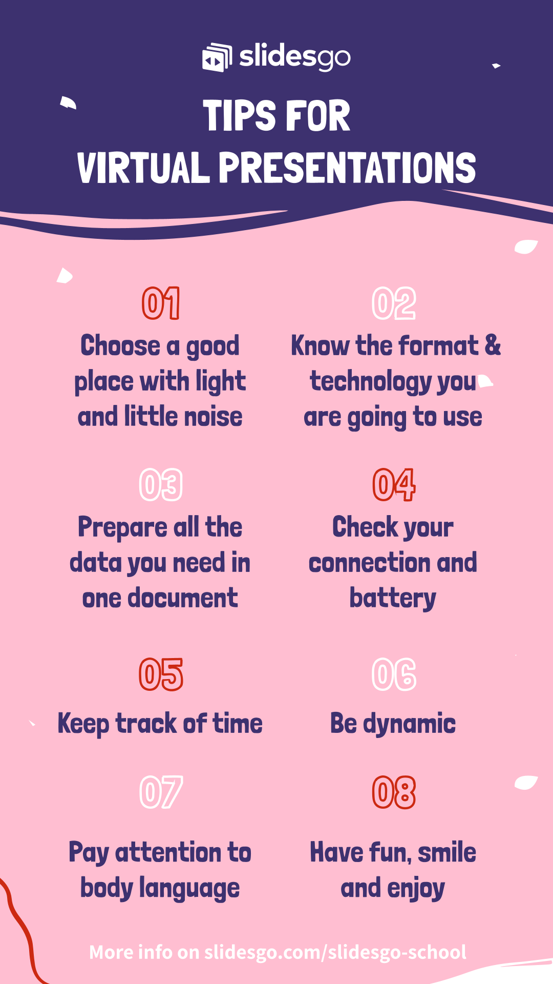 8 Tips for virtual presentations | Slidesgo