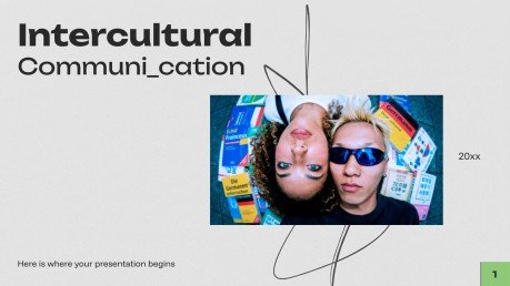 문화 간 소통 프레젠테이션 템플릿