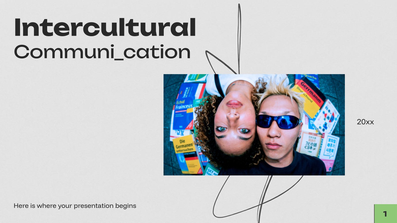 문화 간 소통 프레젠테이션 템플릿