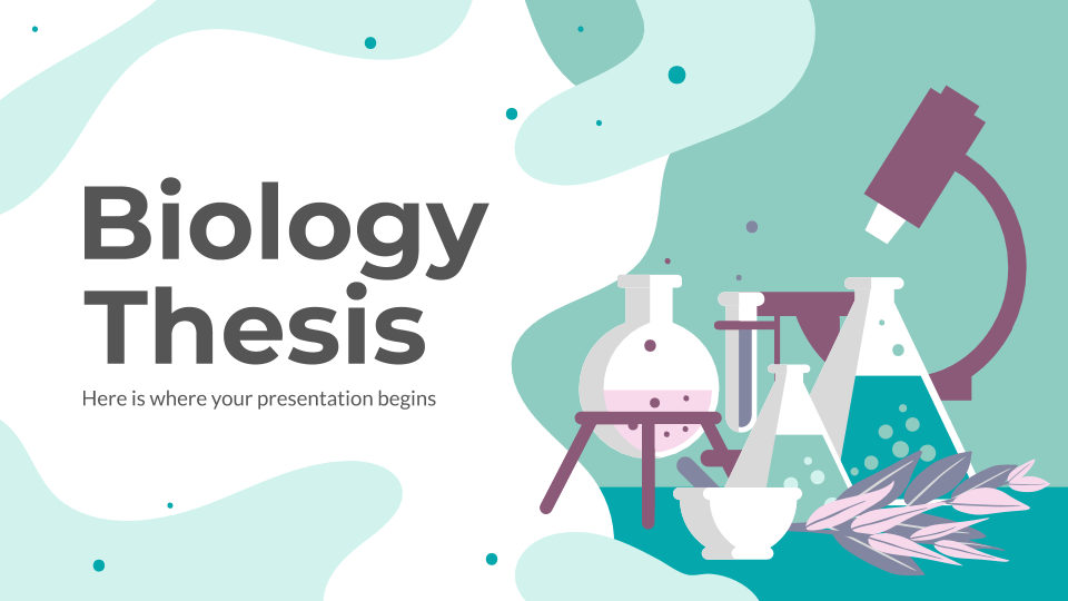 Biologie Abschlussarbeit Präsentationsvorlage