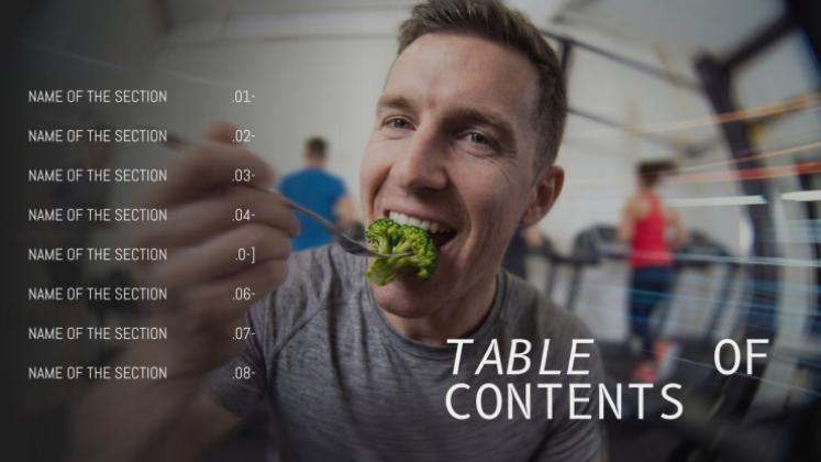 Sport Nutrition presentation template 