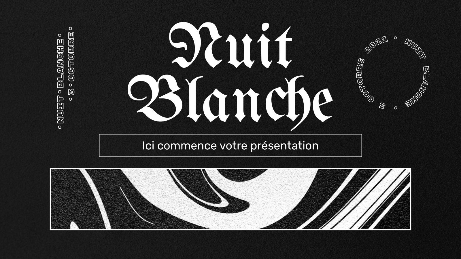 Nuit Blanche Modèles de présentation