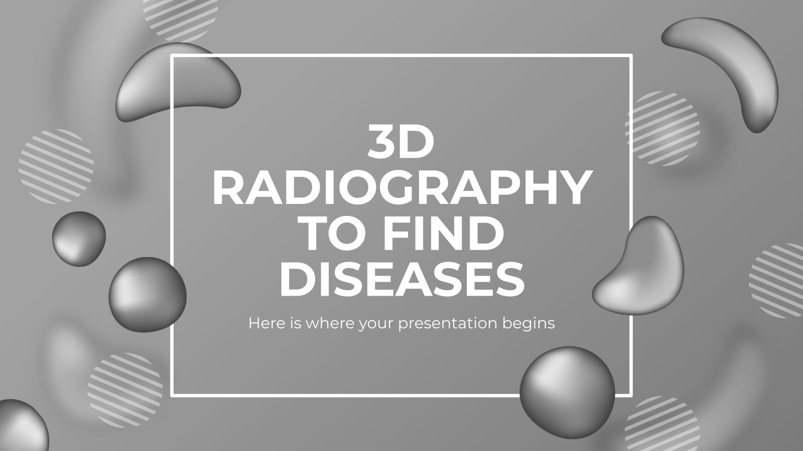 Radiographie 3D pour le diagnostic Modèles de présentation