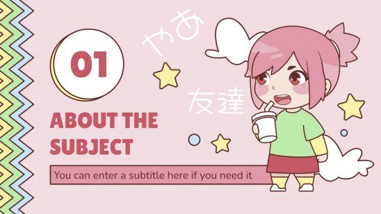 Chibi Anime Characters for Pre-K | Google Slides & PowerPoint