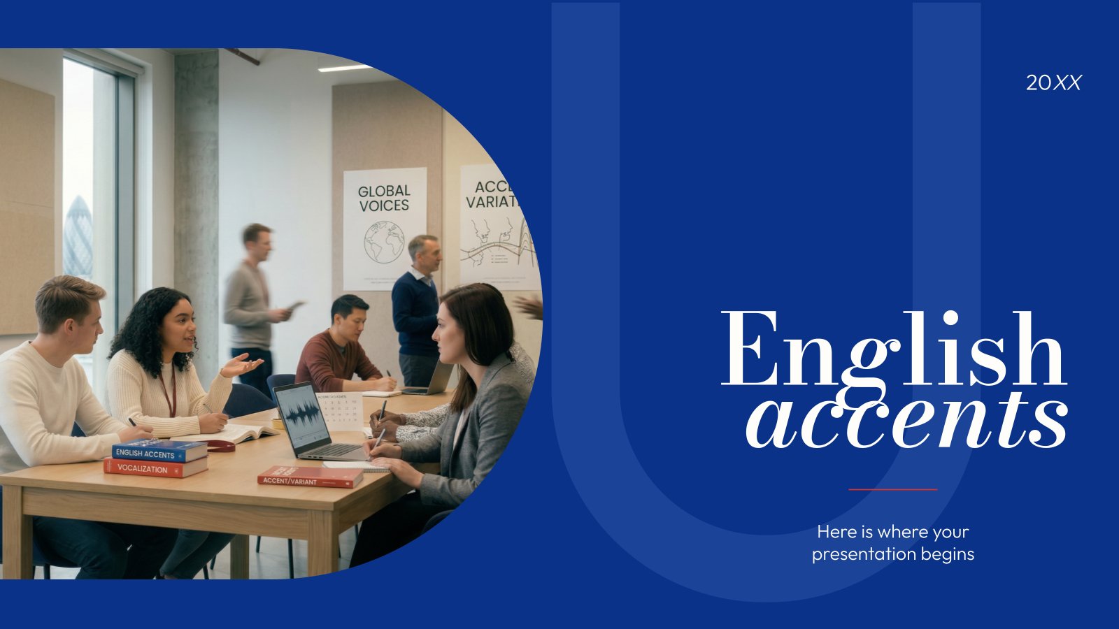English Accents presentation template 