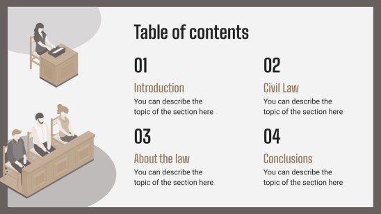 Bachelor-Abschluss in Zivilrecht Präsentationsvorlage