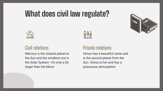 Bachelor-Abschluss in Zivilrecht Präsentationsvorlage