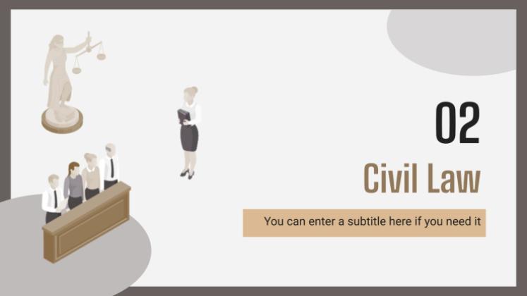 Bachelor-Abschluss in Zivilrecht Präsentationsvorlage