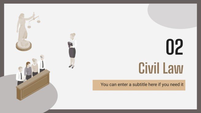 Bachelor-Abschluss in Zivilrecht Präsentationsvorlage