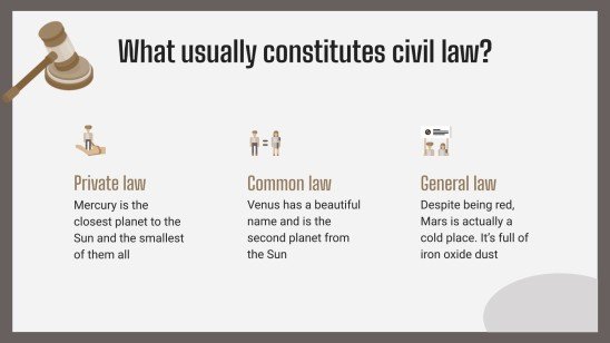 Bachelor-Abschluss in Zivilrecht Präsentationsvorlage