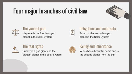 Bachelor-Abschluss in Zivilrecht Präsentationsvorlage