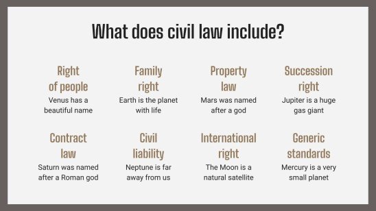 Bachelor-Abschluss in Zivilrecht Präsentationsvorlage