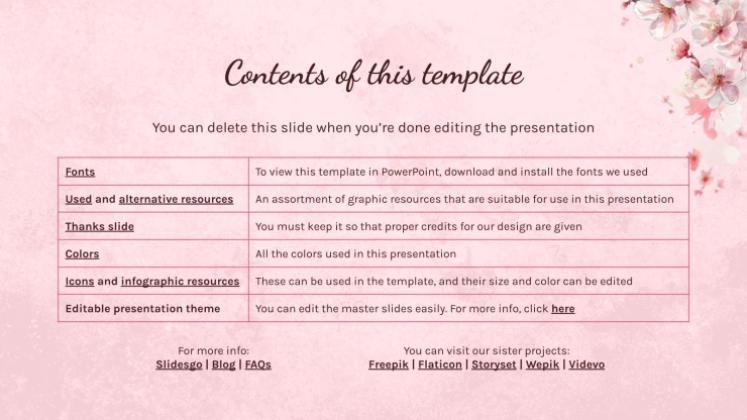 Cherry Blossom Season presentation template 