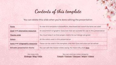 Cherry Blossom Season presentation template 