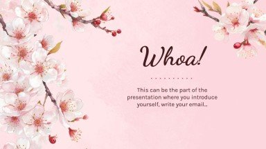 Cherry Blossom Season presentation template 