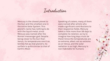 Cherry Blossom Season presentation template 