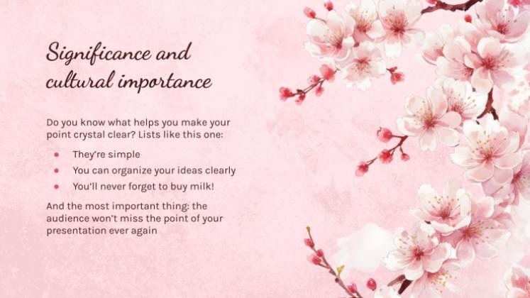 Cherry Blossom Season presentation template 