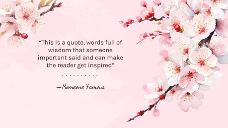 Cherry Blossom Season presentation template 