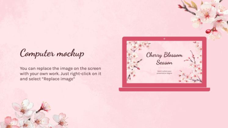 Cherry Blossom Season presentation template 