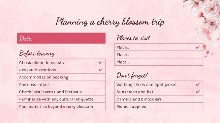 Cherry Blossom Season presentation template 