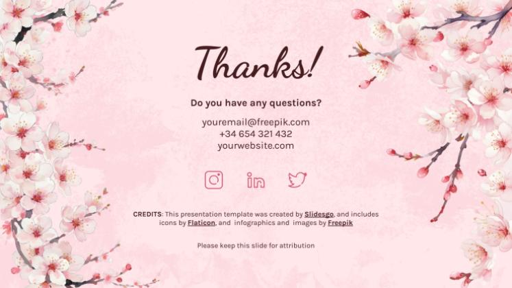 Cherry Blossom Season presentation template 