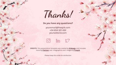 Cherry Blossom Season presentation template 