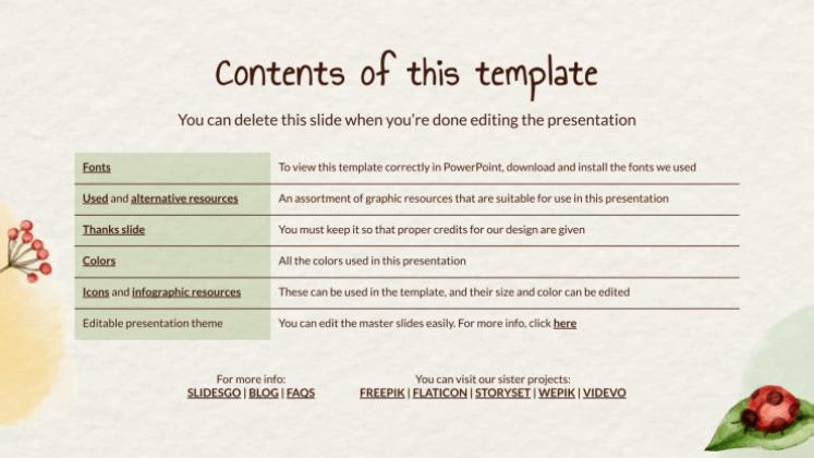 Modelo de apresentação Animais fofos da primavera