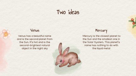 Modelo de apresentação Animais fofos da primavera