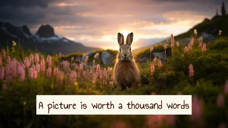 Modelo de apresentação Animais fofos da primavera