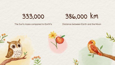 Modelo de apresentação Animais fofos da primavera