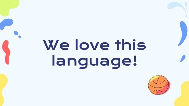 스포츠 및 여가 활동 어휘 - 독일어 - 5학년 프레젠테이션 템플릿