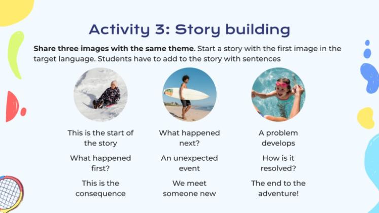 스포츠 및 여가 활동 어휘 - 독일어 - 5학년 프레젠테이션 템플릿