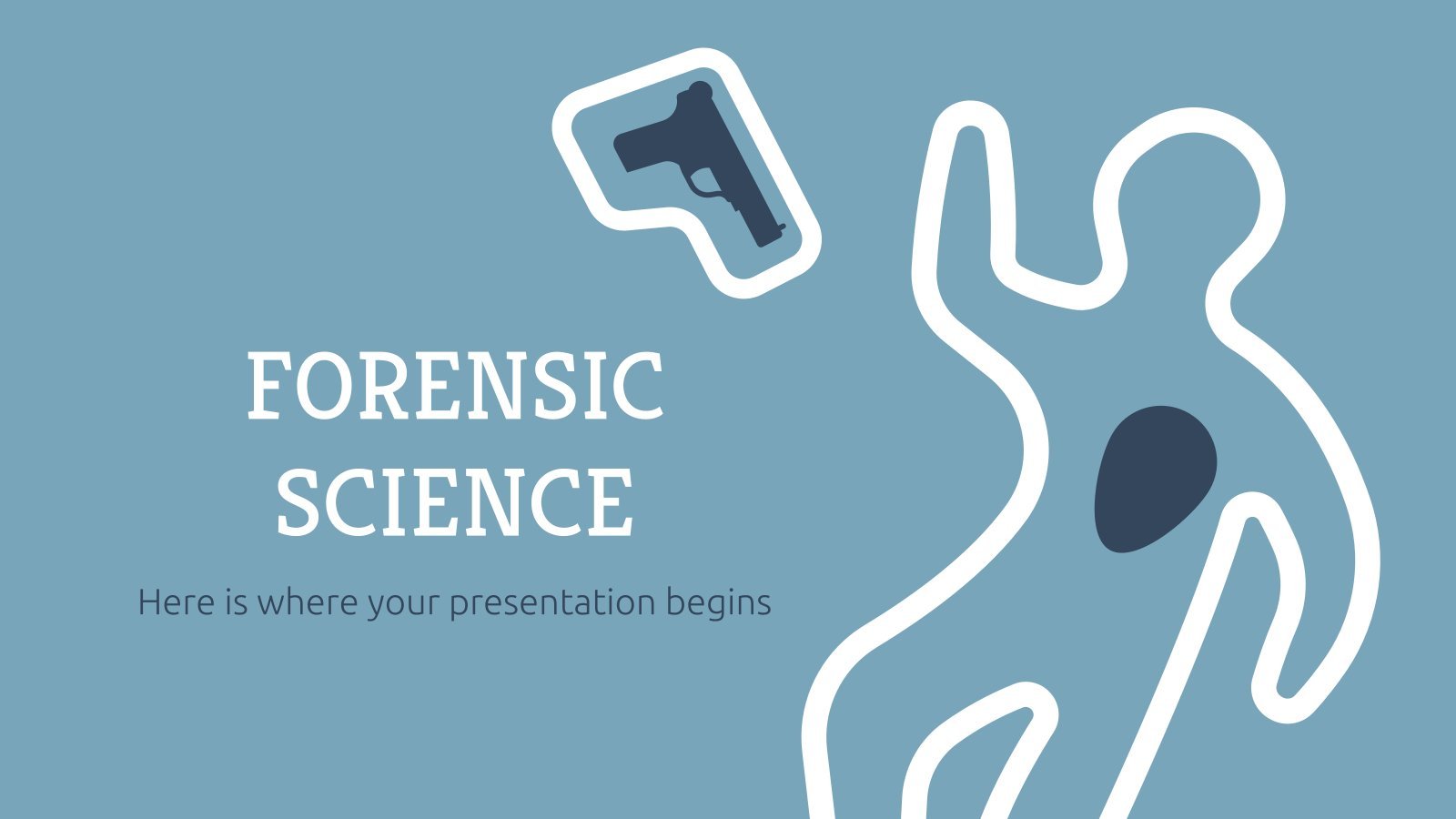 Forensic Science Thesis presentation template 