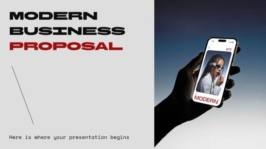 Modern Business Proposal presentation template 