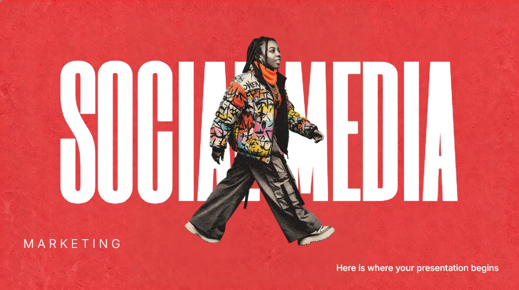 Social Media Marketing presentation template 