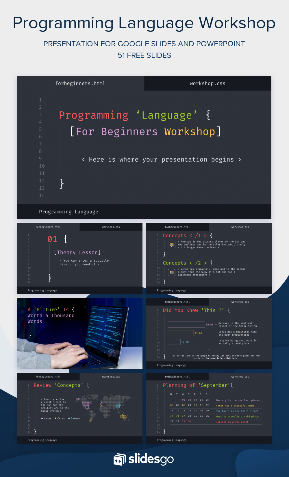 Programming Language Workshop for Beginners